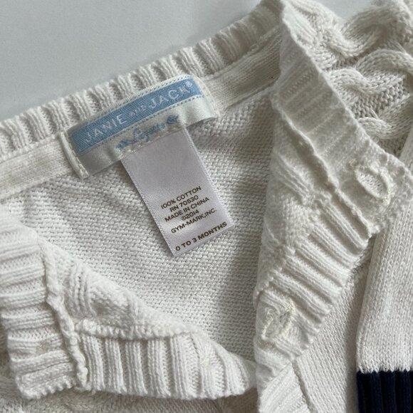 Janie and Jack Baby Knitted Cardigan w Whale (EUC) - Picture 4 of 4